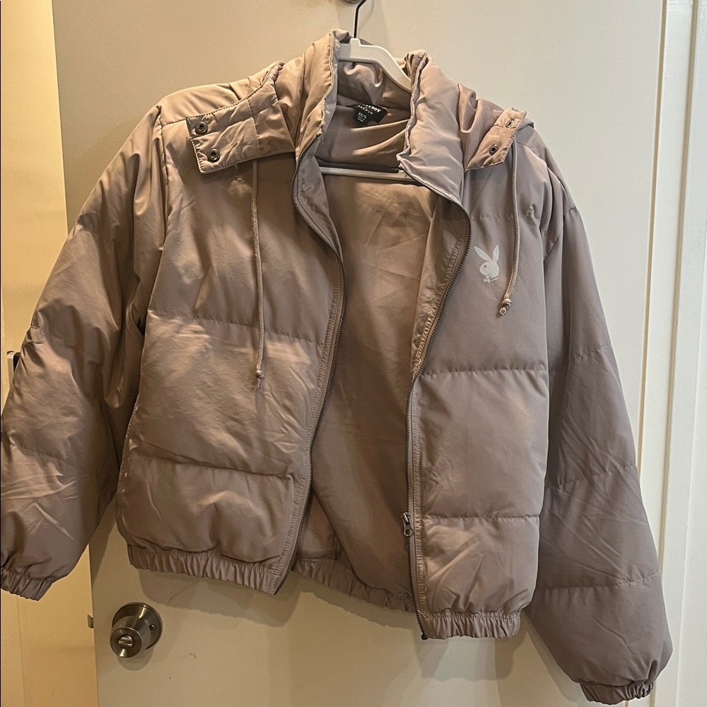 Playboy Beige Puffer Jacket